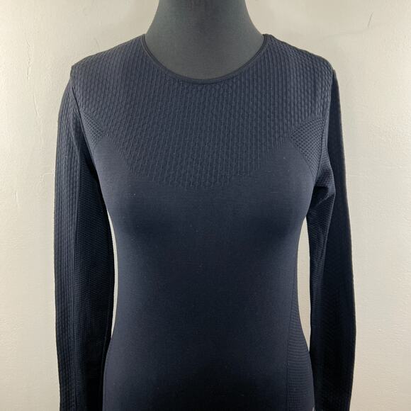 NORTH FACE Under Layer Vaporwick Black Long Sleeve Pullover Shirt Size S Small - Picture 2 of 8